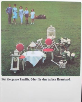 Opel Kadett Modelprogram 1965 "Fuer die ganze Familie" Carbrochure (7734)
